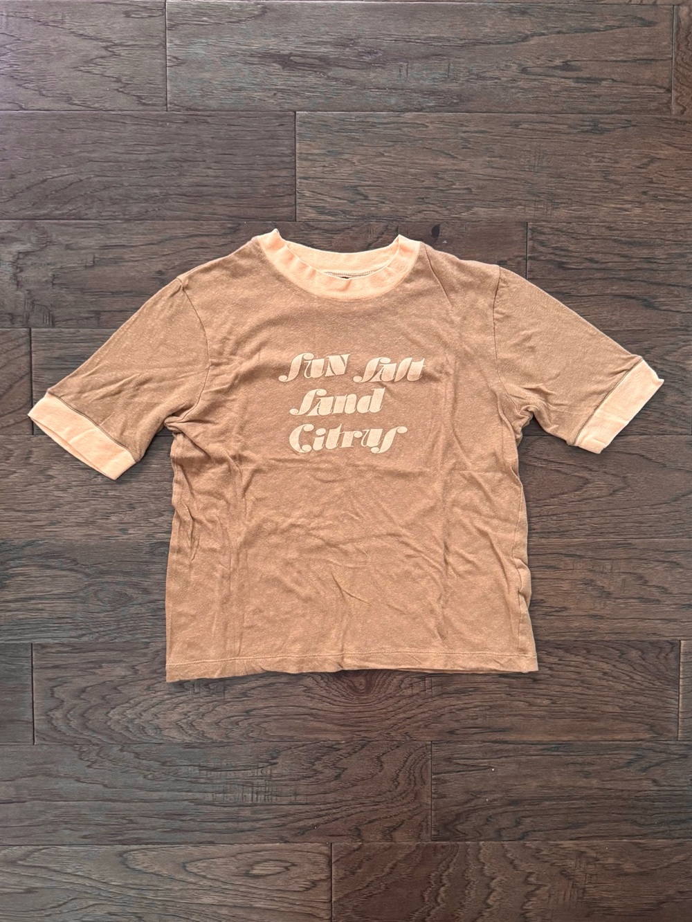 GUC Madewell Sun Salt Sand Citrus Short Sleeve Tee Size Small